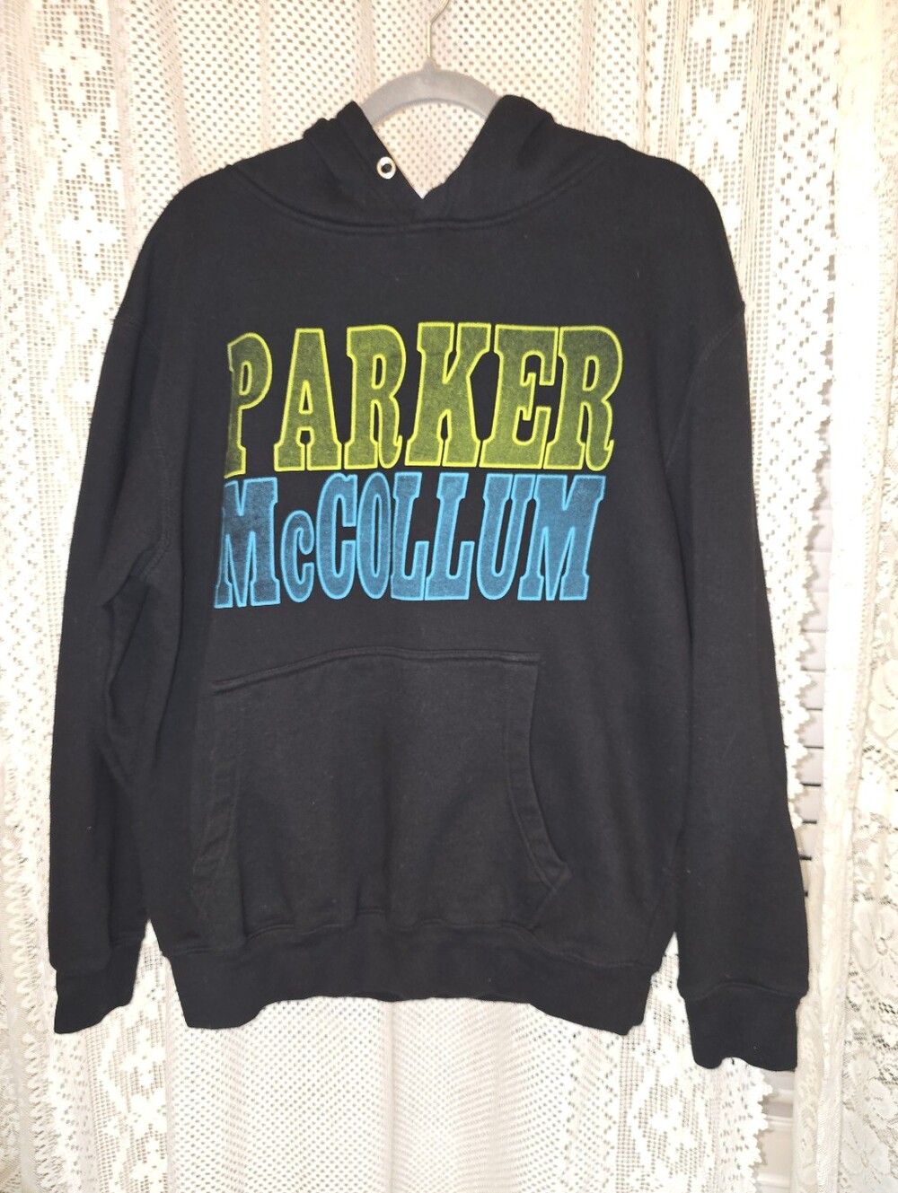 Parker McCullum Gold Chain Cowboy Concert Hoodie, Black, Longsleeve, Large